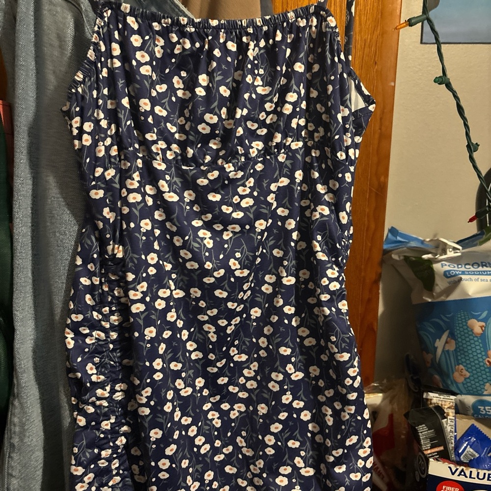 Floral Blue Dress